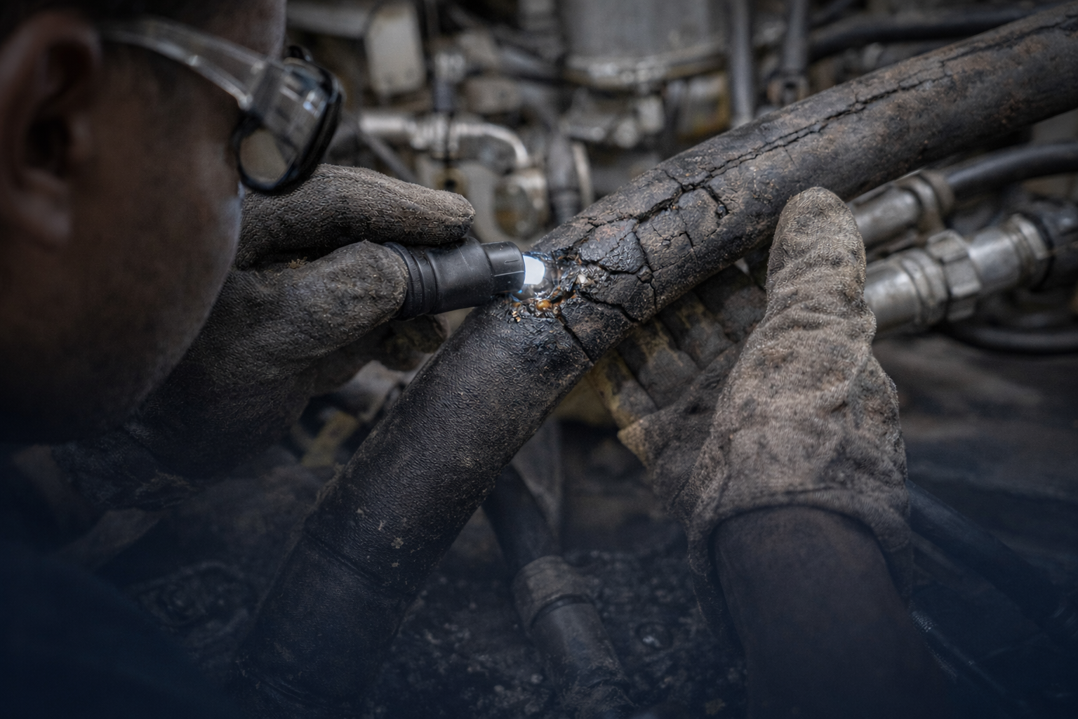 Hydraulic System Leak Detection